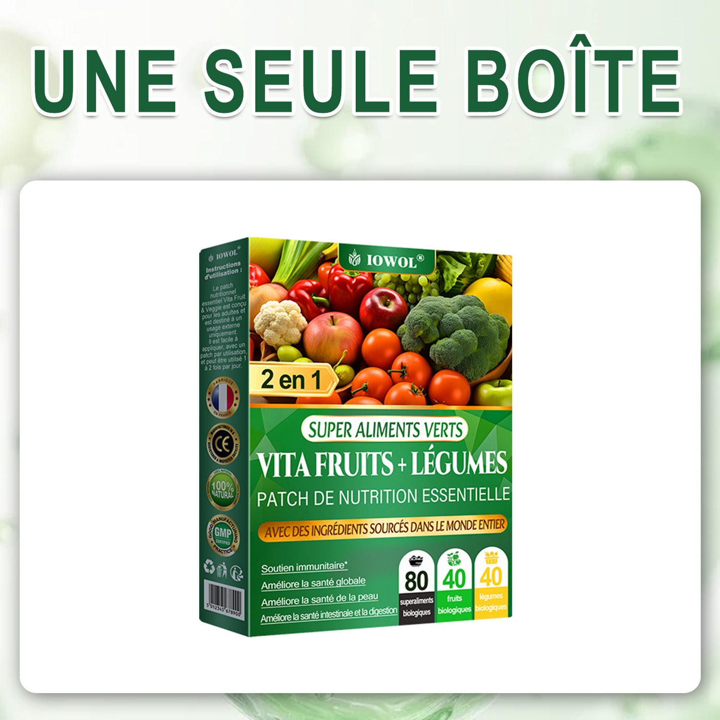 Patch nutritionnel essentiel Vita Fruits et Légumes