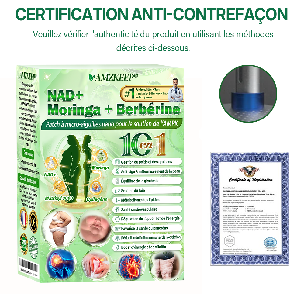 🏥👩‍⚕️𝑷𝒂𝒕𝒄𝒉 𝒏𝒂𝒏𝒐 à 𝒎𝒊𝒄𝒓𝒐-𝒂𝒊𝒈𝒖𝒊𝒍𝒍𝒆𝒔 𝑨𝑴𝒁𝑲𝑬𝑬𝑷® 𝑨𝑴𝑷𝑲 𝑺𝒖𝒑𝒑𝒐𝒓𝒕 1 𝒇𝒐𝒊𝒔 𝒑𝒂𝒓 𝒋𝒐𝒖𝒓 · 𝒆𝒇𝒇𝒆𝒕𝒔 𝒗𝒊𝒔𝒊𝒃𝒍𝒆𝒔 𝒆𝒏 7 𝒋𝒐𝒖𝒓𝒔 𝑨𝒊𝒅𝒆 à 𝒔𝒐𝒖𝒕𝒆𝒏𝒊𝒓 𝒍𝒆 𝒎é𝒕𝒂𝒃𝒐𝒍𝒊𝒔𝒎𝒆, 𝒍𝒂 𝒈𝒆𝒔𝒕𝒊𝒐𝒏 𝒅𝒖 𝒑𝒐𝒊𝒅𝒔, 𝒍’é𝒒𝒖𝒊𝒍𝒊𝒃𝒓𝒆 𝒈𝒍𝒚𝒄é𝒎𝒊𝒒𝒖𝒆, 𝒍𝒂 𝒔𝒂𝒏𝒕é 𝒄𝒂𝒓𝒅𝒊𝒐𝒗𝒂𝒔𝒄𝒖𝒍𝒂𝒊𝒓𝒆 𝒆𝒕 𝒍𝒆 𝒄𝒐𝒏𝒇𝒐𝒓𝒕 𝒂𝒓𝒕𝒊𝒄𝒖𝒍𝒂𝒊𝒓𝒆.