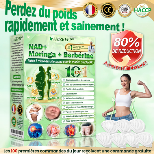 🏥👩‍⚕️𝑷𝒂𝒕𝒄𝒉 𝒏𝒂𝒏𝒐 à 𝒎𝒊𝒄𝒓𝒐-𝒂𝒊𝒈𝒖𝒊𝒍𝒍𝒆𝒔 𝑨𝑴𝒁𝑲𝑬𝑬𝑷® 𝑨𝑴𝑷𝑲 𝑺𝒖𝒑𝒑𝒐𝒓𝒕 1 𝒇𝒐𝒊𝒔 𝒑𝒂𝒓 𝒋𝒐𝒖𝒓 · 𝒆𝒇𝒇𝒆𝒕𝒔 𝒗𝒊𝒔𝒊𝒃𝒍𝒆𝒔 𝒆𝒏 7 𝒋𝒐𝒖𝒓𝒔 𝑨𝒊𝒅𝒆 à 𝒔𝒐𝒖𝒕𝒆𝒏𝒊𝒓 𝒍𝒆 𝒎é𝒕𝒂𝒃𝒐𝒍𝒊𝒔𝒎𝒆, 𝒍𝒂 𝒈𝒆𝒔𝒕𝒊𝒐𝒏 𝒅𝒖 𝒑𝒐𝒊𝒅𝒔, 𝒍’é𝒒𝒖𝒊𝒍𝒊𝒃𝒓𝒆 𝒈𝒍𝒚𝒄é𝒎𝒊𝒒𝒖𝒆, 𝒍𝒂 𝒔𝒂𝒏𝒕é 𝒄𝒂𝒓𝒅𝒊𝒐𝒗𝒂𝒔𝒄𝒖𝒍𝒂𝒊𝒓𝒆 𝒆𝒕 𝒍𝒆 𝒄𝒐𝒏𝒇𝒐𝒓𝒕 𝒂𝒓𝒕𝒊𝒄𝒖𝒍𝒂𝒊𝒓𝒆.