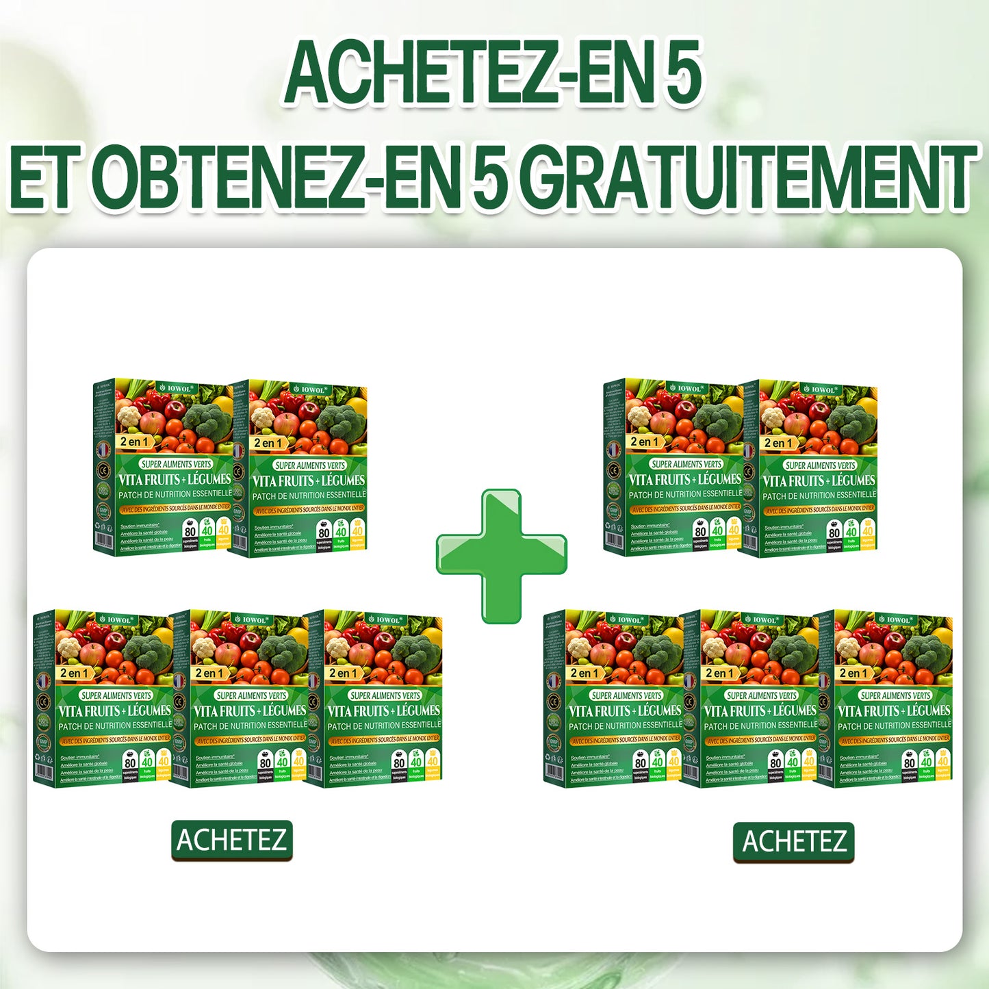 Patch nutritionnel essentiel Vita Fruits et Légumes