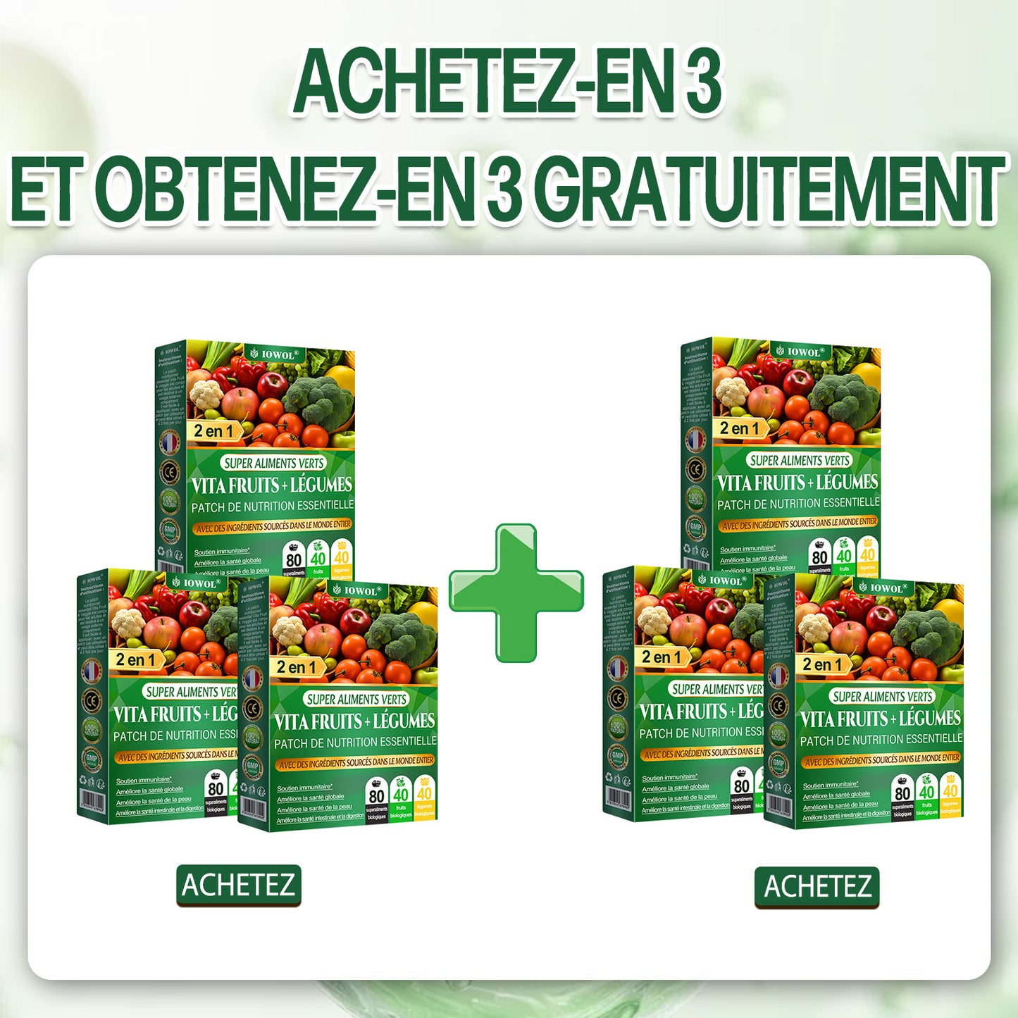 Patch nutritionnel essentiel Vita Fruits et Légumes