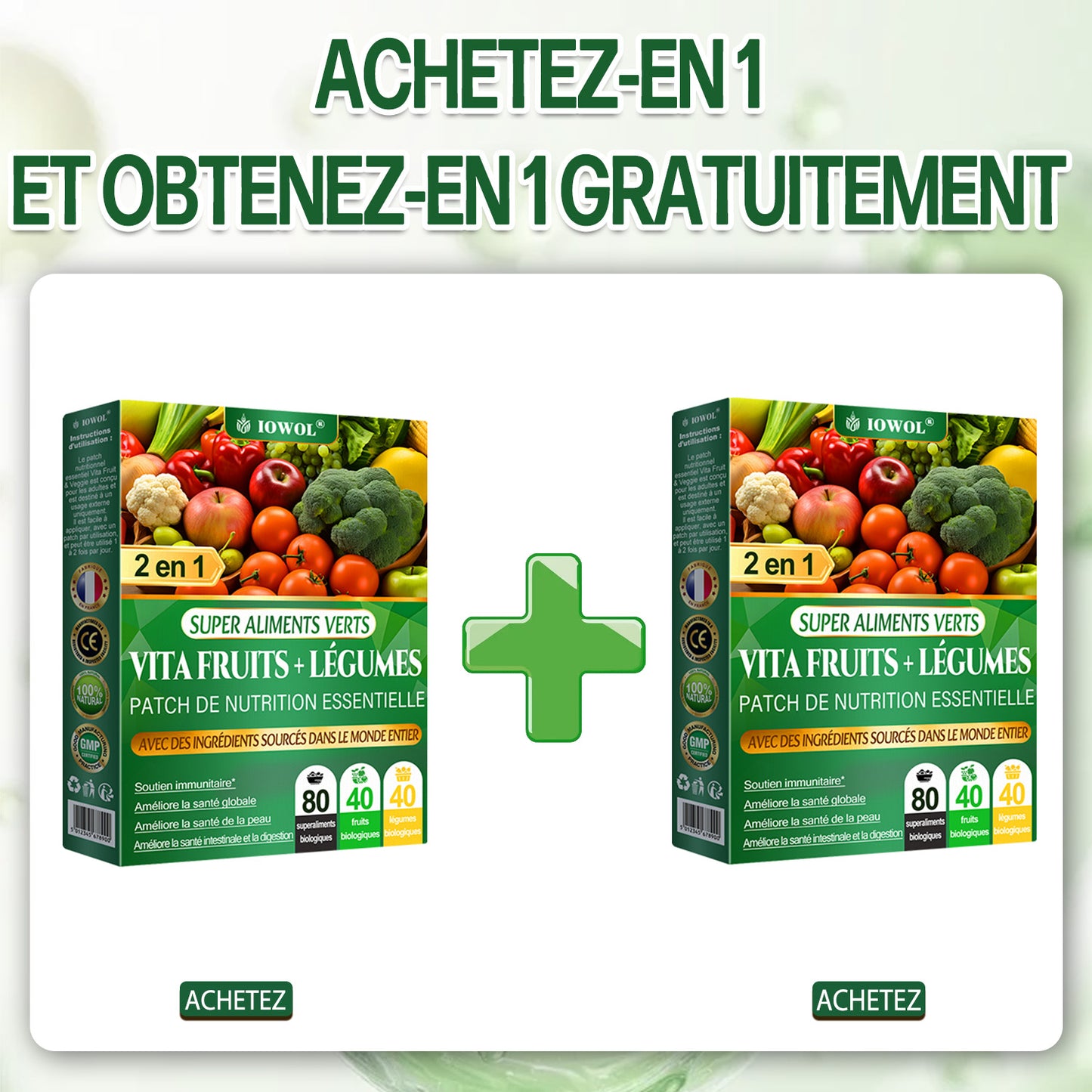 Patch nutritionnel essentiel Vita Fruits et Légumes