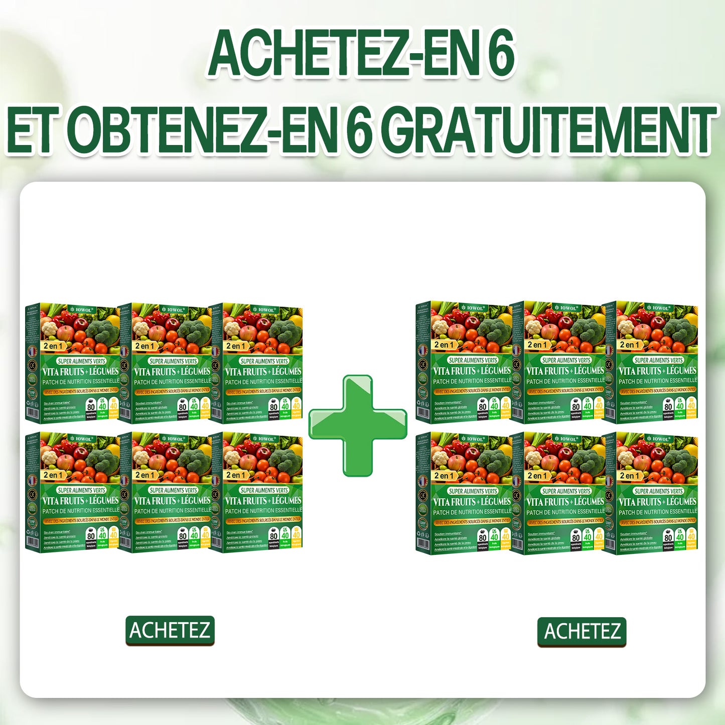Patch nutritionnel essentiel Vita Fruits et Légumes