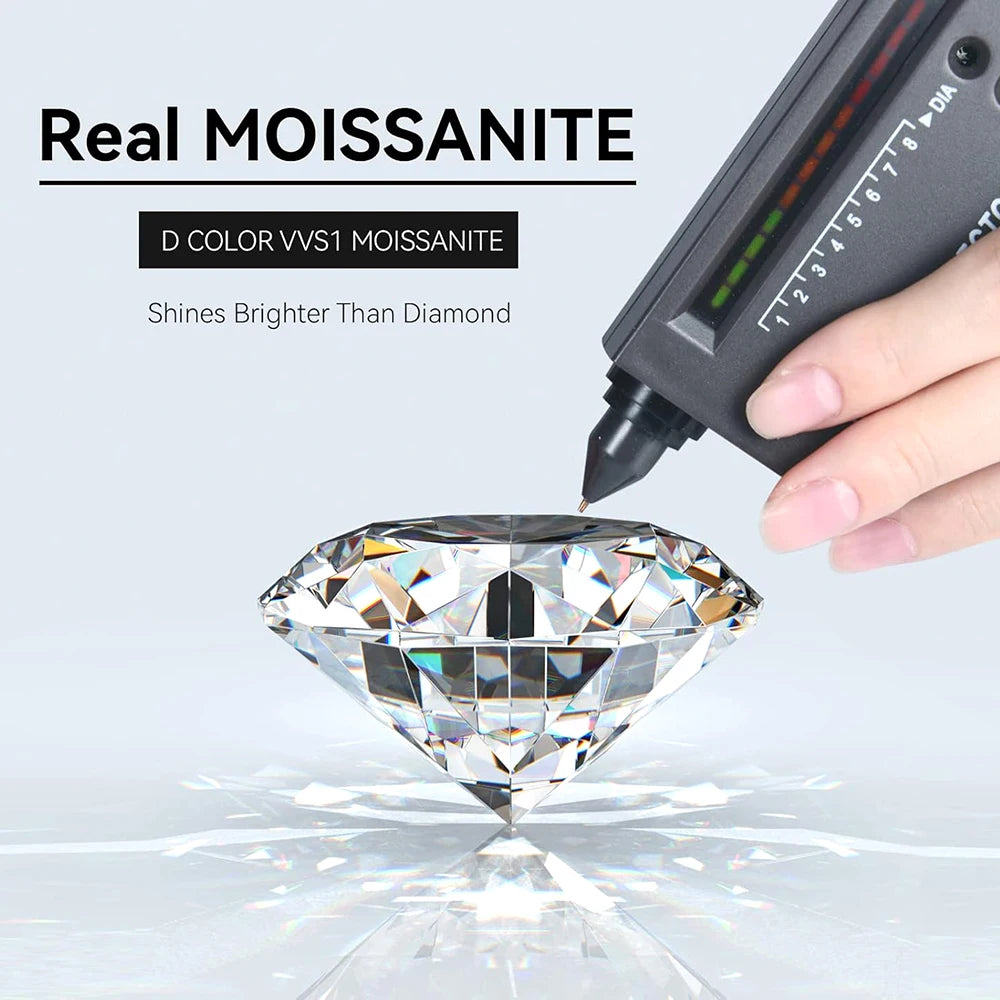 FIRERING Authentic 1-2ct Oval Moissanite Pendant Necklace with Certificate Passed Diamond Test Women Jewelry Gift S925 Silver